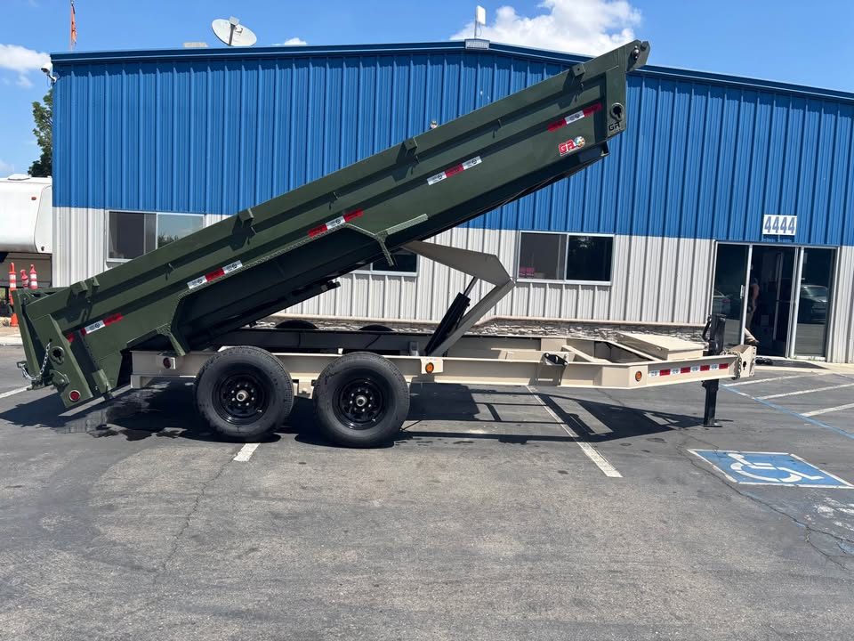 New 2026 GR 7'x16'x2' LOW PROFILE DESIGN Heavy Duty Dump Trailer 14k