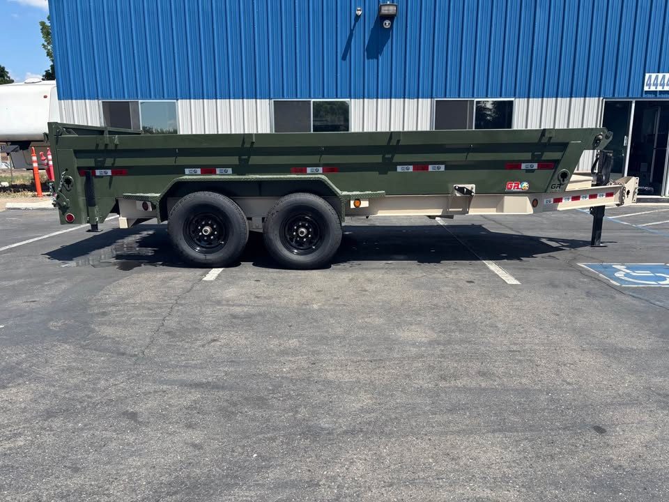 New 2026 GR 7'x16'x2' LOW PROFILE DESIGN Heavy Duty Dump Trailer 14k