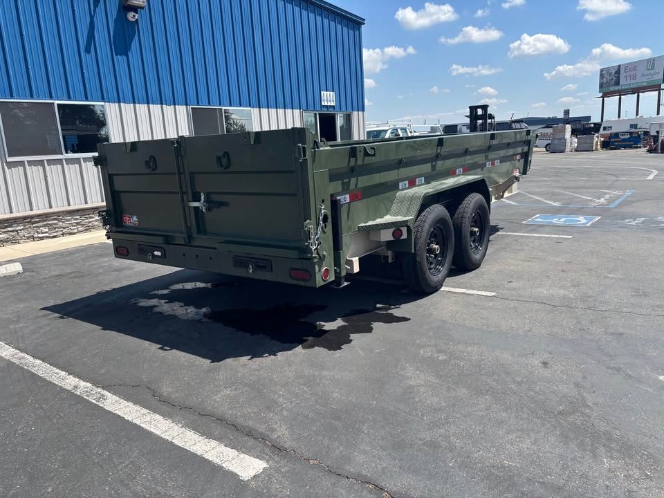New 2026 GR 7'x16'x2' LOW PROFILE DESIGN Heavy Duty Dump Trailer 14k
