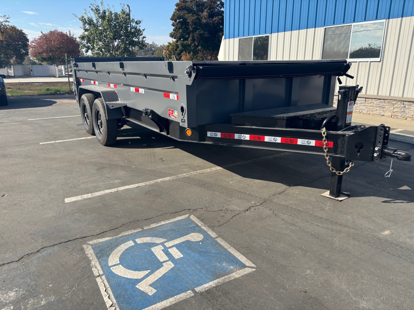 New 2025 GR 7'x16'x2' LOW PROFILE DESIGN Heavy Duty Dump Trailer 14k