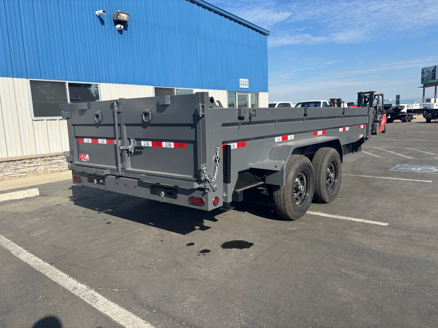 New 2025 GR 7'x16'x2' LOW PROFILE DESIGN Heavy Duty Dump Trailer 14k