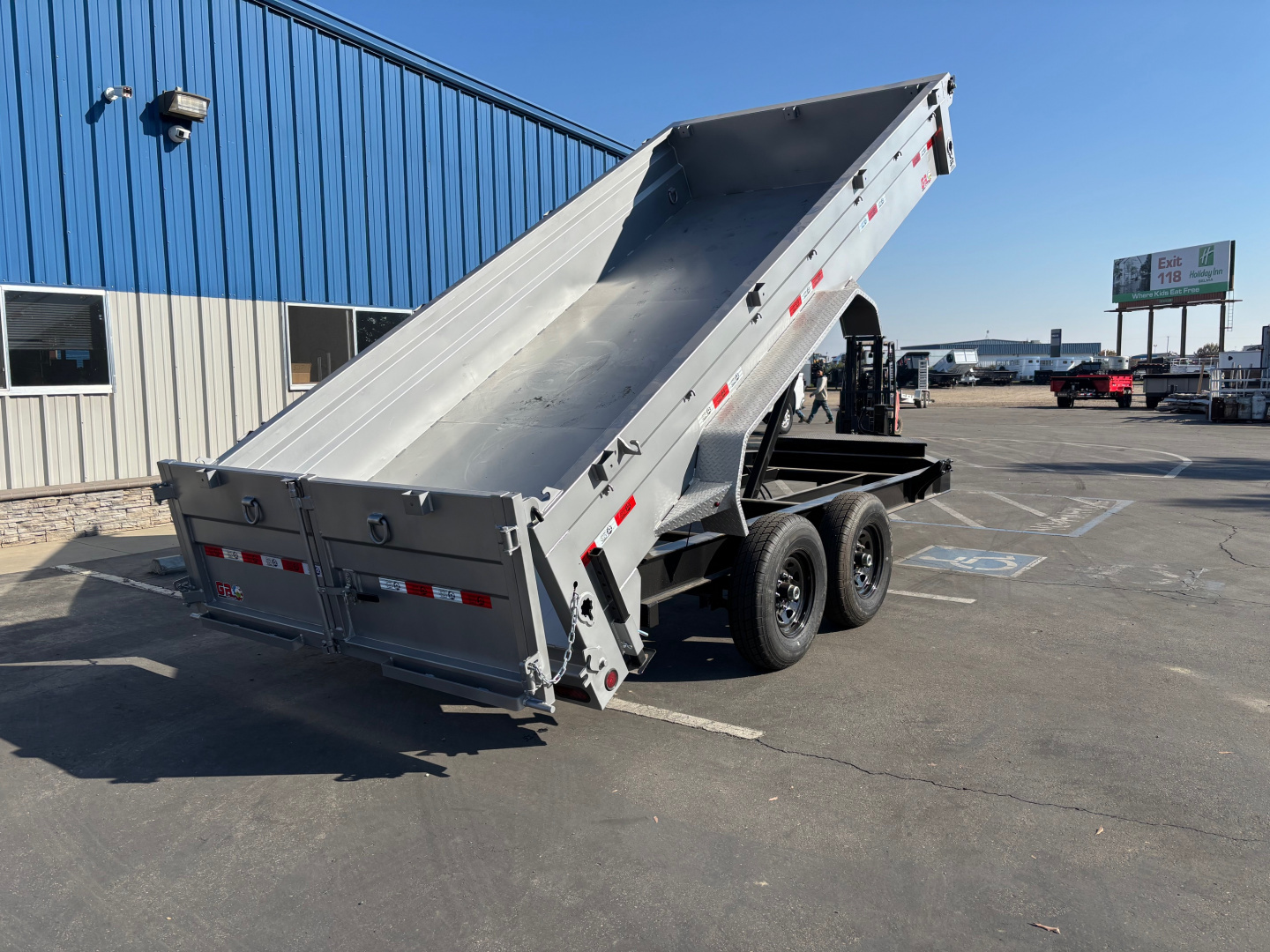 New 2025 GR 7'x16'x2' LOW PROFILE DESIGN Heavy Duty Dump Trailer 14k