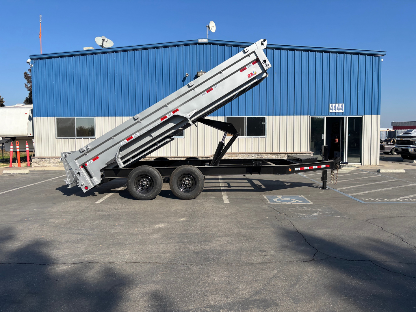 New 2025 GR 7'x16'x2' LOW PROFILE DESIGN Heavy Duty Dump Trailer 14k