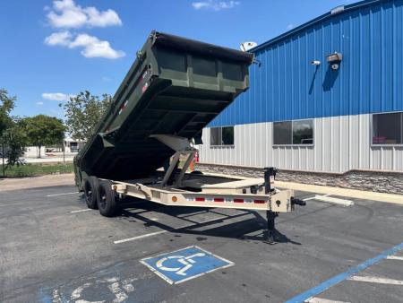 New 2026 GR 7'x16'x2' LOW PROFILE DESIGN Heavy Duty Dump Trailer 14k