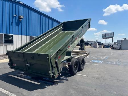 New 2026 GR 7'x16'x2' LOW PROFILE DESIGN Heavy Duty Dump Trailer 14k