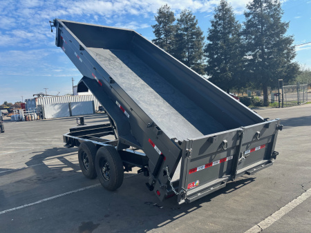 New 2025 GR 7'x16'x2' LOW PROFILE DESIGN Heavy Duty Dump Trailer 14k