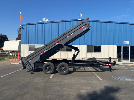 New 2025 GR 7'x16'x2' LOW PROFILE DESIGN Heavy Duty Dump Trailer 14k
