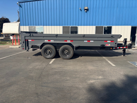 New 2025 GR 7'x16'x2' LOW PROFILE DESIGN Heavy Duty Dump Trailer 14k