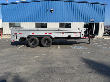 New 2025 GR 7'x16'x2' LOW PROFILE DESIGN Heavy Duty Dump Trailer 14k