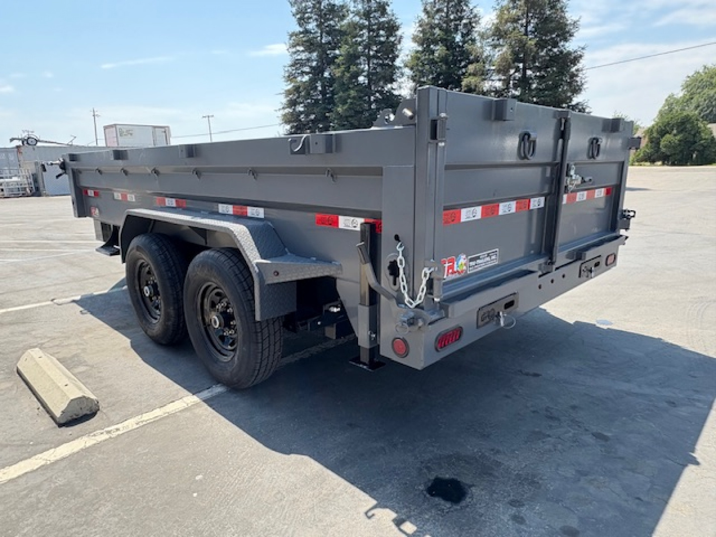 New 2025 GR 7'x14'x2' LOW PROFILE DESIGN 8"I-Beam Heavy Duty Dump Trailer 14k