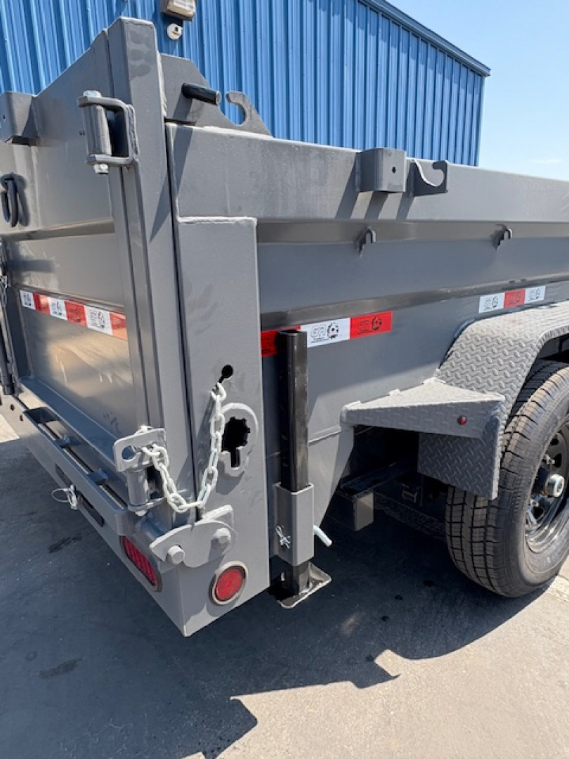 New 2025 GR 7'x14'x2' LOW PROFILE DESIGN 8"I-Beam Heavy Duty Dump Trailer 14k
