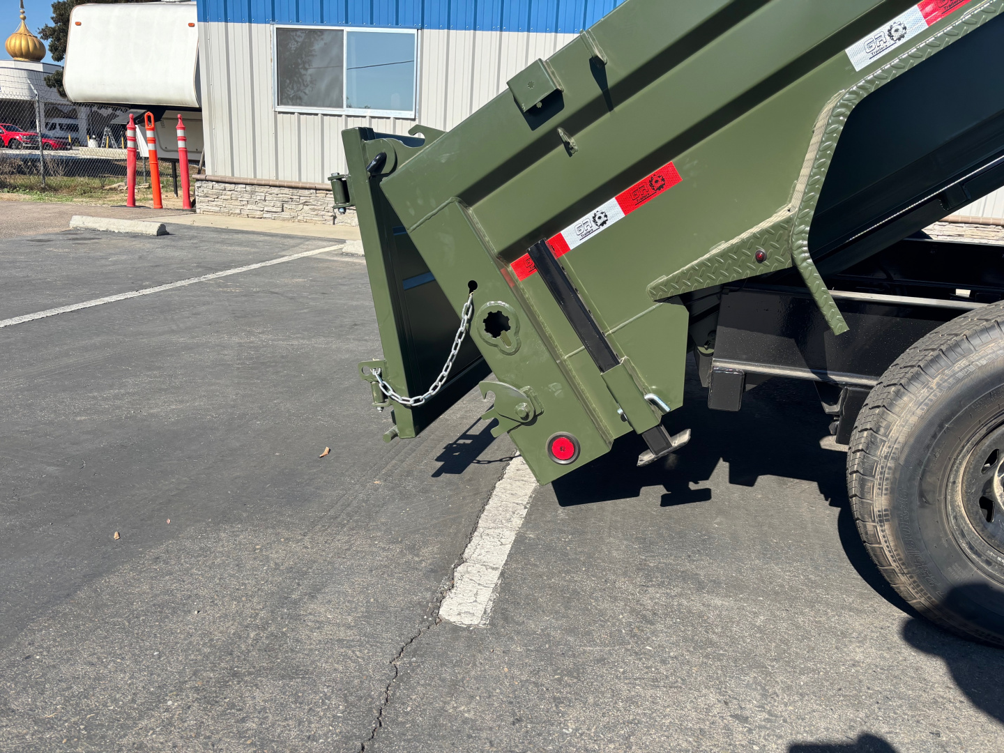 New 2025 GR 7'x14'x2' LOW PROFILE DESIGN 8"I-Beam Heavy Duty Dump Trailer 14k