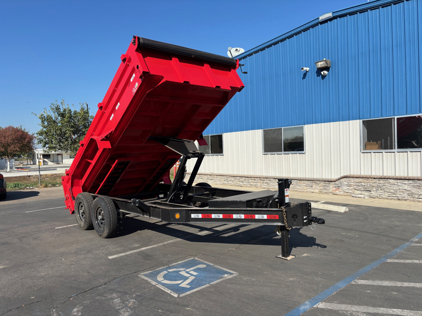 New 2025 GR 7'x14'x2' LOW PROFILE DESIGN 8"I-Beam Heavy Duty Dump Trailer 14k