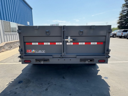 New 2025 GR 7'x14'x2' LOW PROFILE DESIGN 8"I-Beam Heavy Duty Dump Trailer 14k
