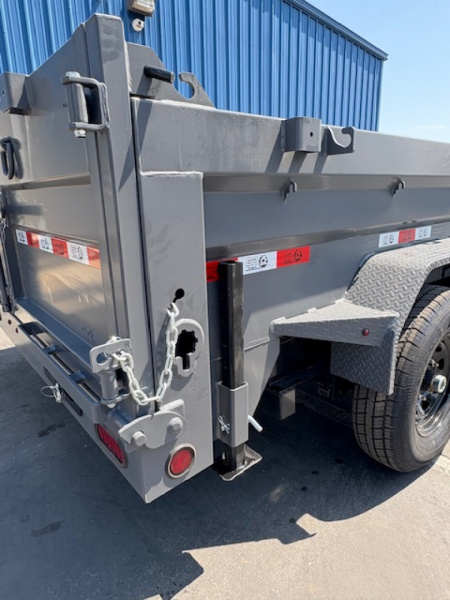 New 2025 GR 7'x14'x2' LOW PROFILE DESIGN 8"I-Beam Heavy Duty Dump Trailer 14k