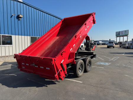 New 2025 GR 7'x14'x2' LOW PROFILE DESIGN 8"I-Beam Heavy Duty Dump Trailer 14k