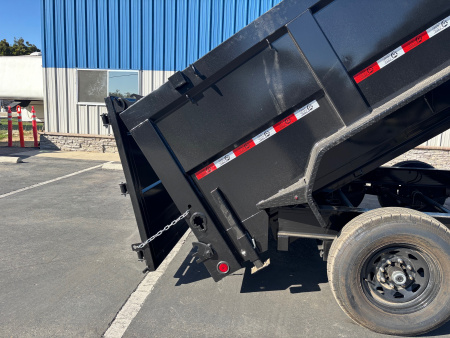 New 2025 GR 7'x14'x2' LOW PROFILE DESIGN 8"I-Beam Heavy Duty Dump Trailer 14k