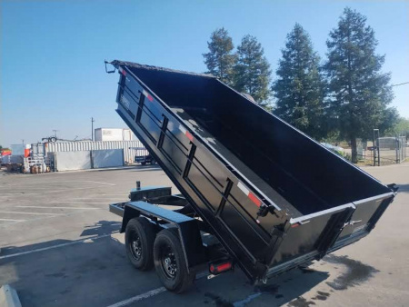 New 2025 Tru 7'x14'x2' Heavy Duty Dump Trailer 14k