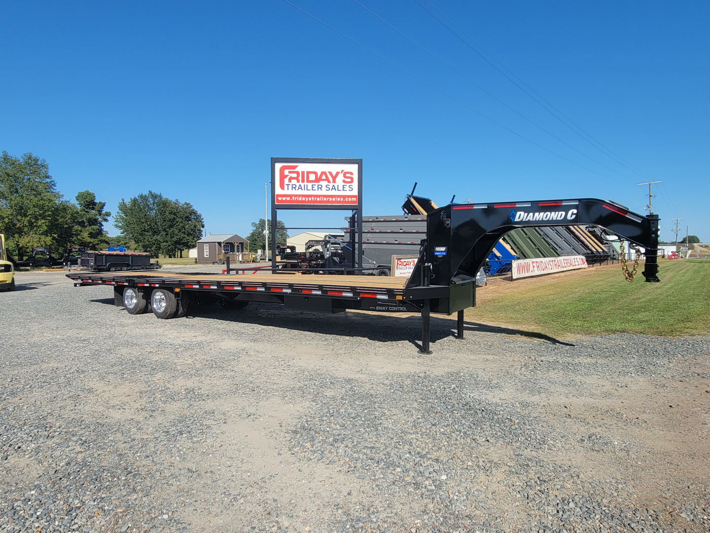 New 2026 Diamond C Trailers FMAX216 35' x 102" 40K Hydraulic Dovetail Pacesetter Edition Equipment Trailer