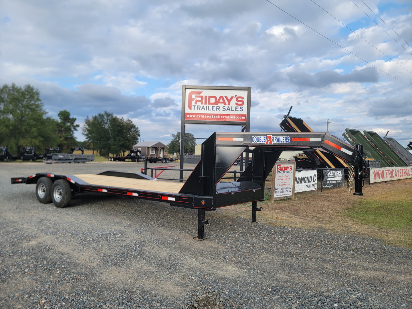New 2026 Double A 26'x102" Gooseneck Equipment Trailer with Drive Over Fenders Equipment Trailer