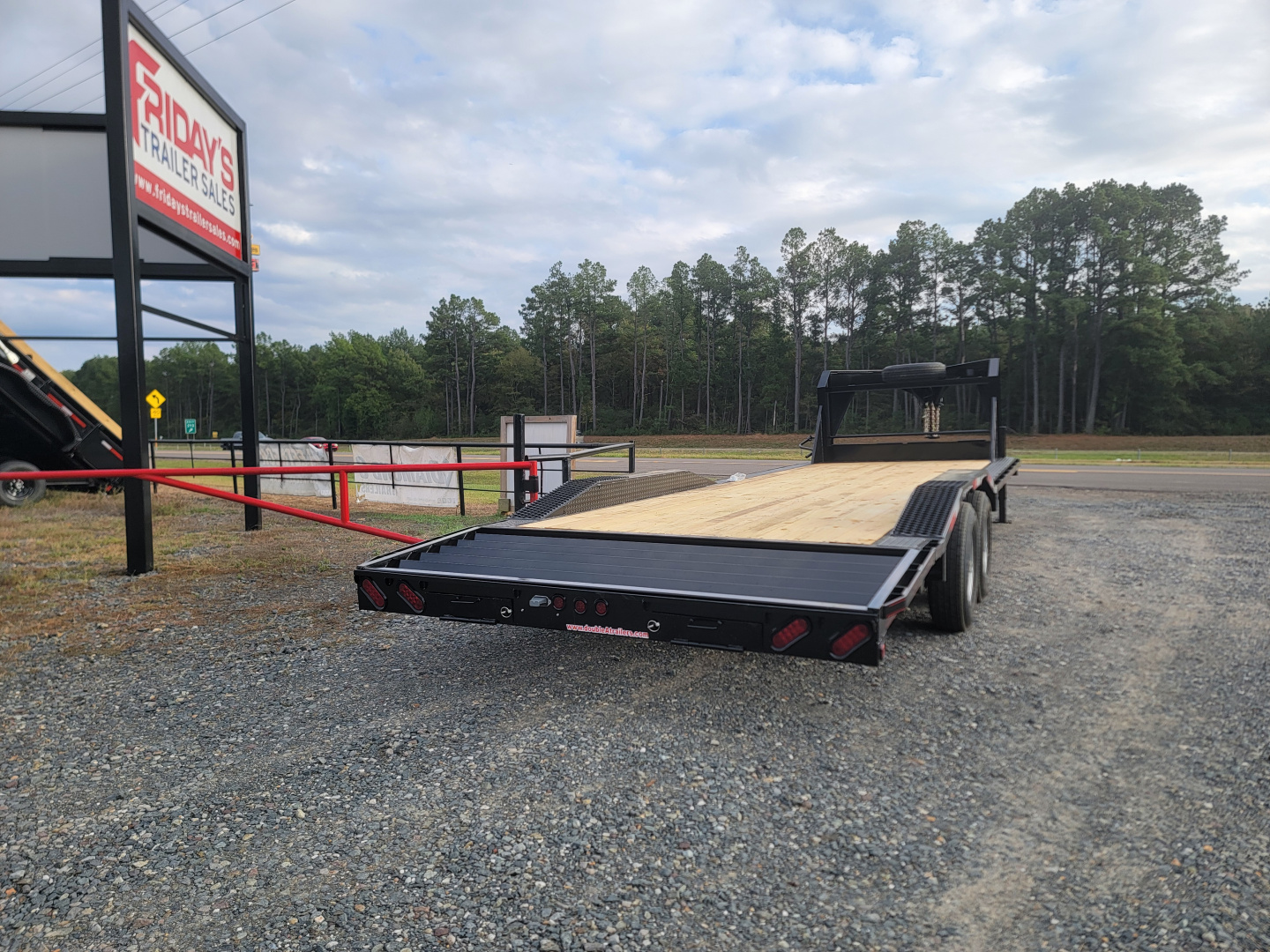 New 2026 Double A 26'x102" Gooseneck Equipment Trailer with Drive Over Fenders Equipment Trailer