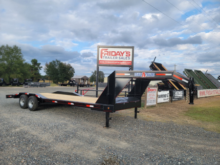 New 2026 Double A 26'x102" Gooseneck Equipment Trailer with Drive Over Fenders Equipment Trailer