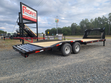 New 2026 Double A 26'x102" Gooseneck Equipment Trailer with Drive Over Fenders Equipment Trailer