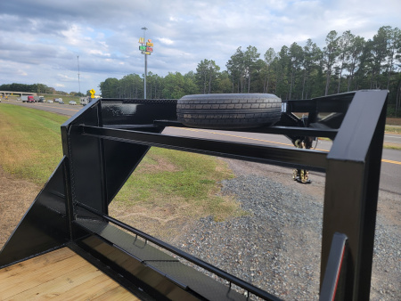 New 2026 Double A 26'x102" Gooseneck Equipment Trailer with Drive Over Fenders Equipment Trailer