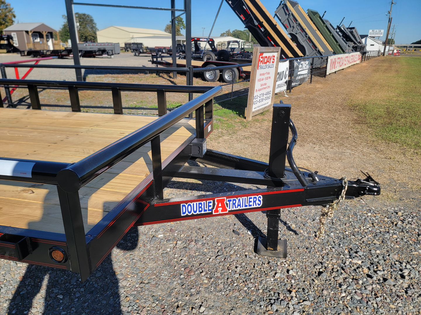 New 2026 Double A 22x83 Equipment Hauler w/ Slide In Ramps Equipment Trailer