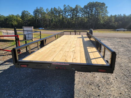 New 2026 Double A 22x83 Equipment Hauler w/ Slide In Ramps Equipment Trailer