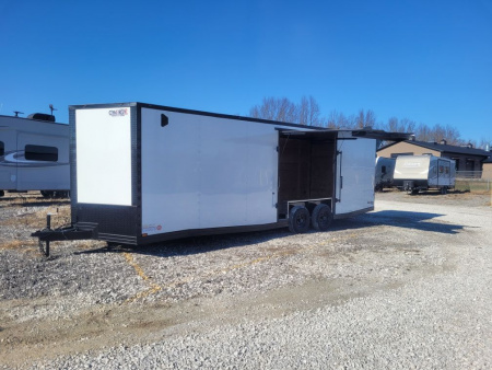 New 2026 Cynergy 2 8.5x26 TA Car Hauler, 52k axles, .080 Polycore, Rhino Package