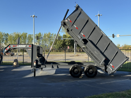 New 2026 Lamar Trailers 83"X14'-14K Gooseneck Telescopic Dump Trailer