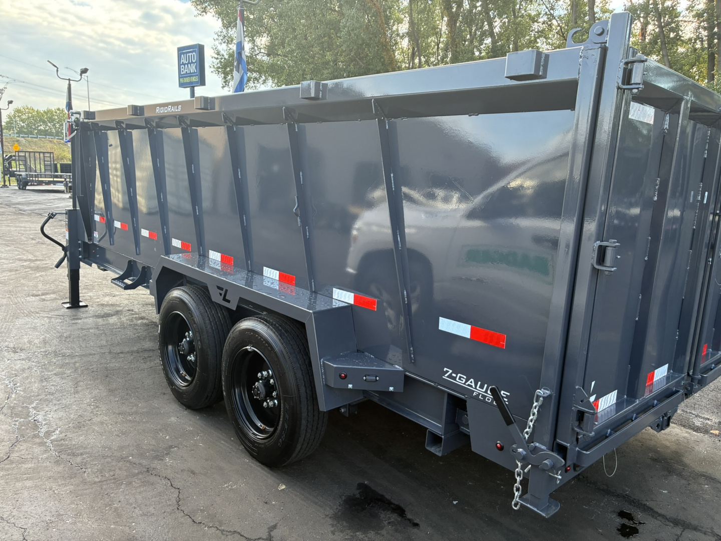 New 2026 Lamar Trailers 83"X14'-14K Telescopic Bumper Pull Dump Trailer