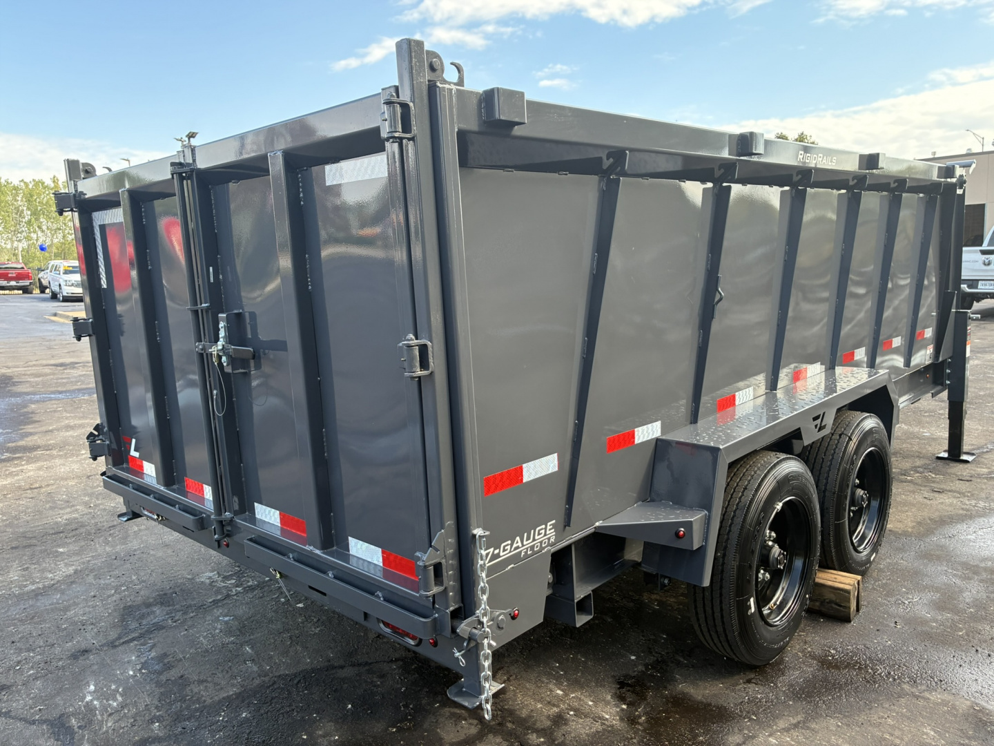 New 2026 Lamar Trailers 83"X14'-14K Telescopic Bumper Pull Dump Trailer