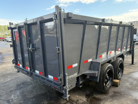 New 2026 Lamar Trailers 83"X14'-14K Telescopic Bumper Pull Dump Trailer