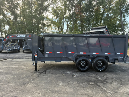 New 2026 Lamar Trailers 83 X16'-14K Gooseneck Telescopic Dump Trailer
