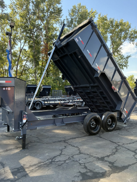 New 2026 Lamar Trailers 83"X16'-14K Gooseneck Telescopic Dump Trailer