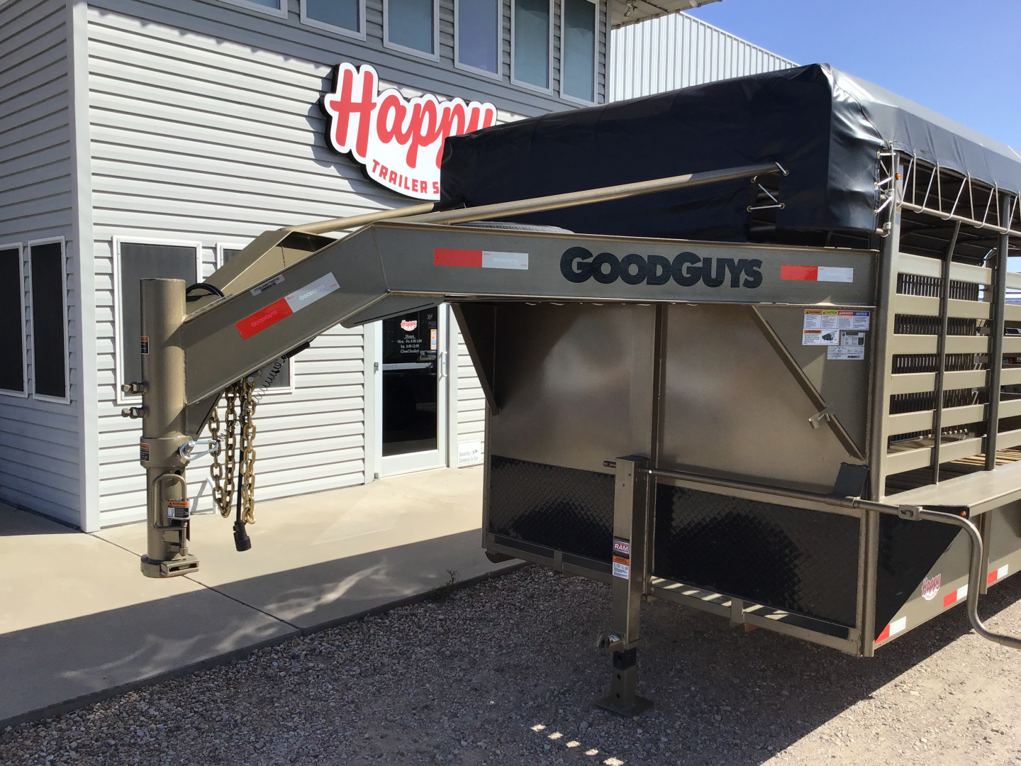 New 2026 Good Guys 6'8"x24' GN Bar Top Livestock Trailer - Wrangler