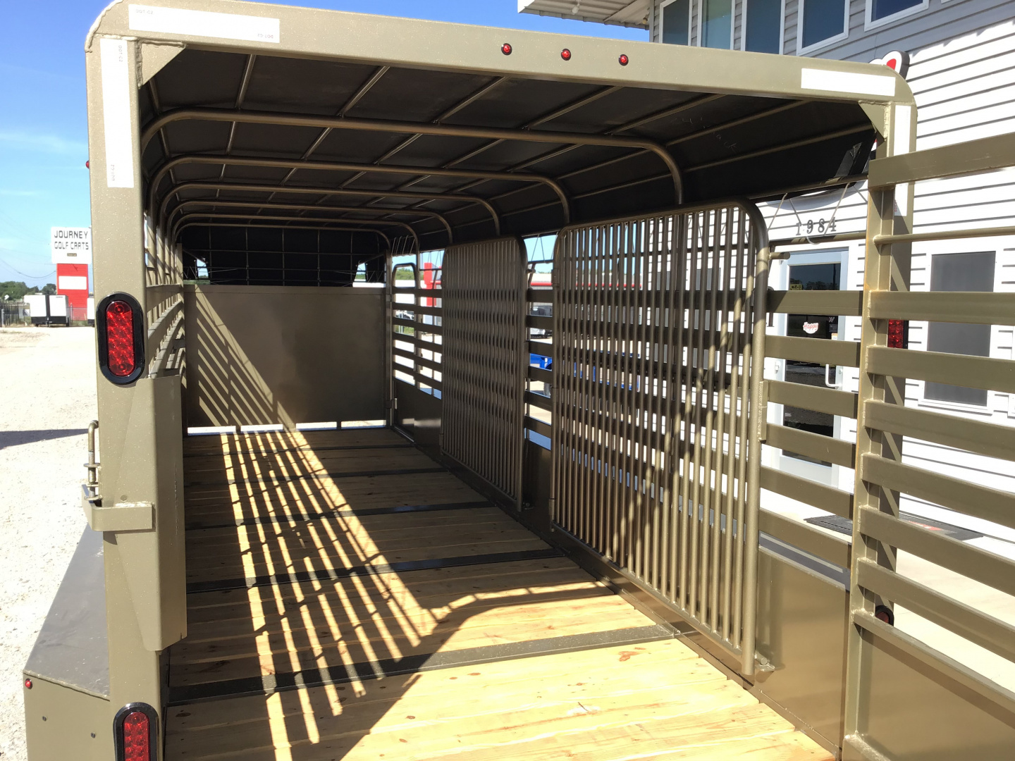 New 2026 Good Guys 6'8"x24' GN Bar Top Livestock Trailer - Wrangler