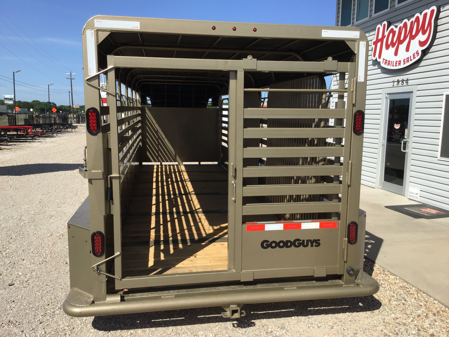 New 2026 Good Guys 6'8"x24' GN Bar Top Livestock Trailer - Wrangler