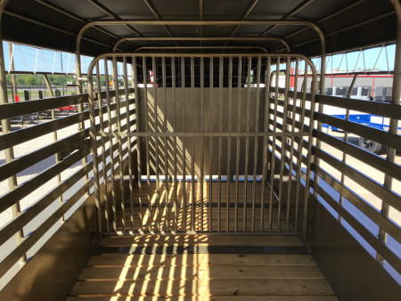 New 2026 Good Guys 6'8"x24' GN Bar Top Livestock Trailer - Wrangler