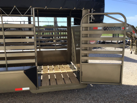 New 2026 Good Guys 6'8"x24' GN Bar Top Livestock Trailer - Wrangler