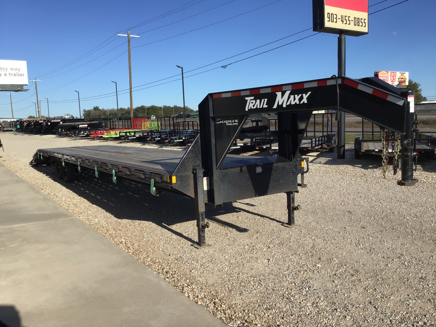 Used 2024 Trail Maxx 102"x40' GN Flatbed w/ Max Ramps