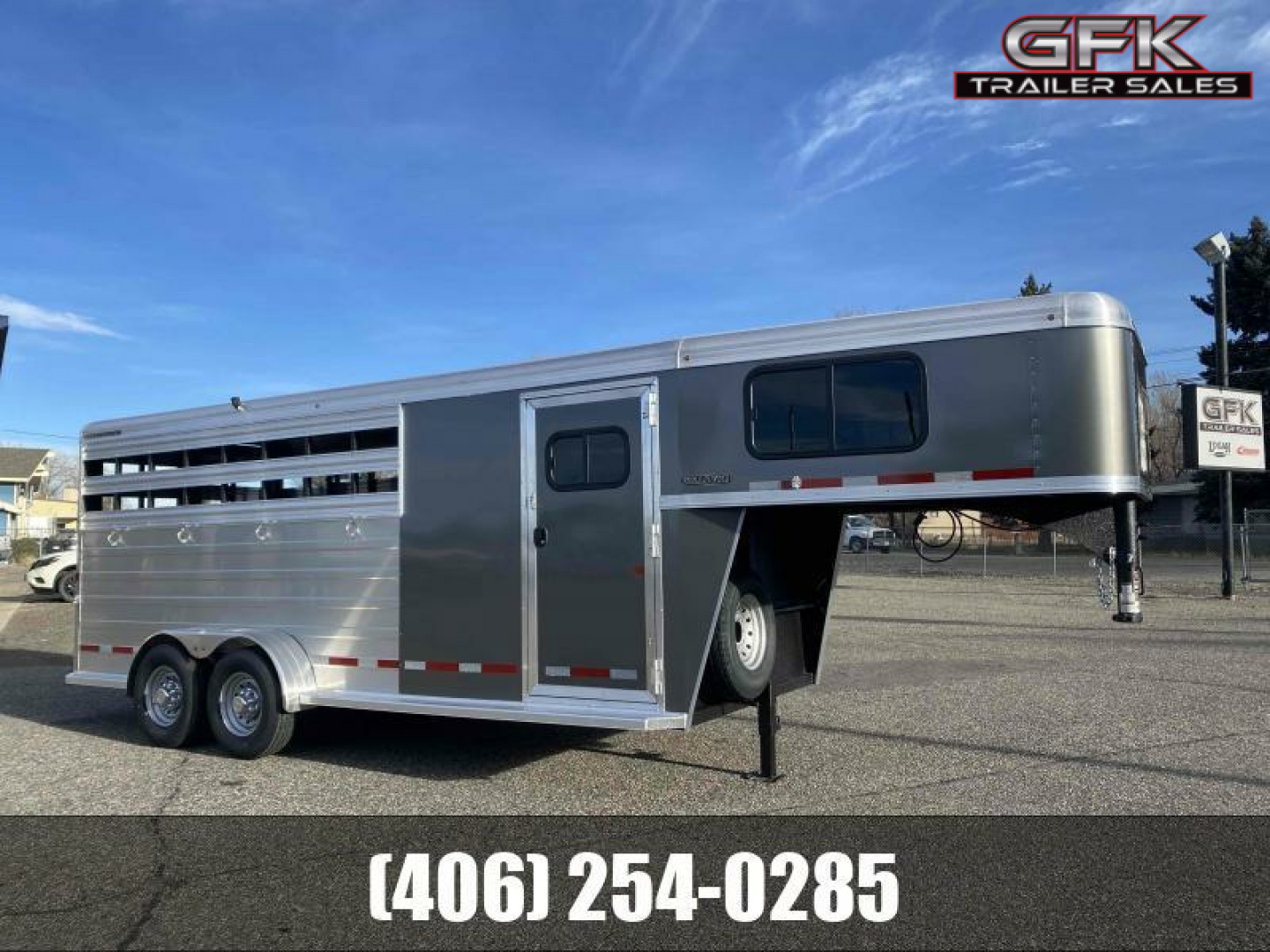 New 2026 Logan Bullseye 4 Horse Stock Combo Trailer