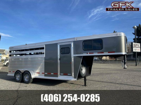 New 2026 Logan Bullseye 4 Horse Stock Combo Trailer