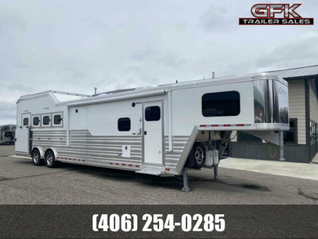 New 2023 Cimarron 4 Horse Side Load with 14'9  Living Quarter Trailer