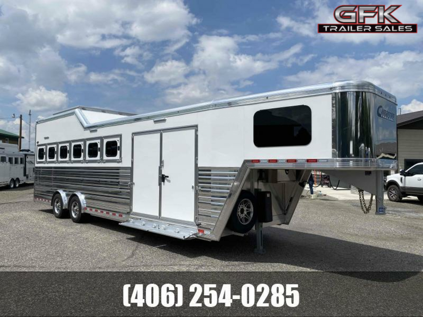 New 2024 Cimarron Norstar 6 Horse Trainer Trailer