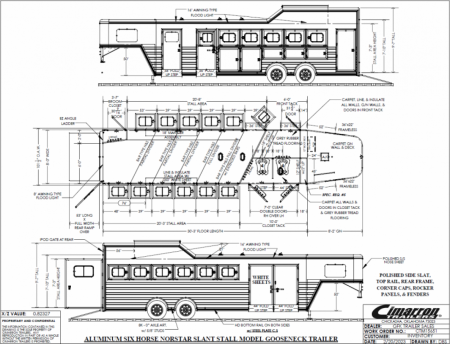 New 2024 Cimarron Norstar 6 Horse Trainer Trailer