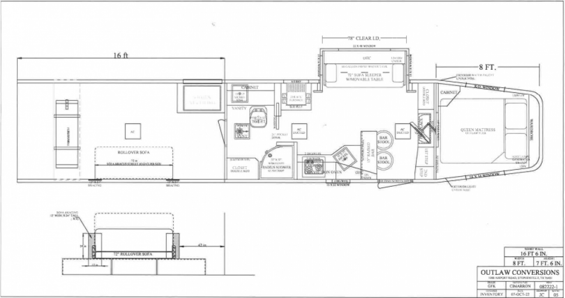 New 2023 Cimarron Freedom Toyhauler 16' Garage 16' Outlaw Living Quarter