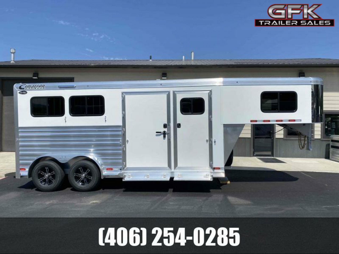 New 2024 Cimarron Norstar 2 Horse Gooseneck with Closet Tack